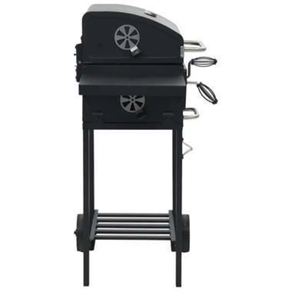 vidaXL - Barbecue - Zwart - Staal