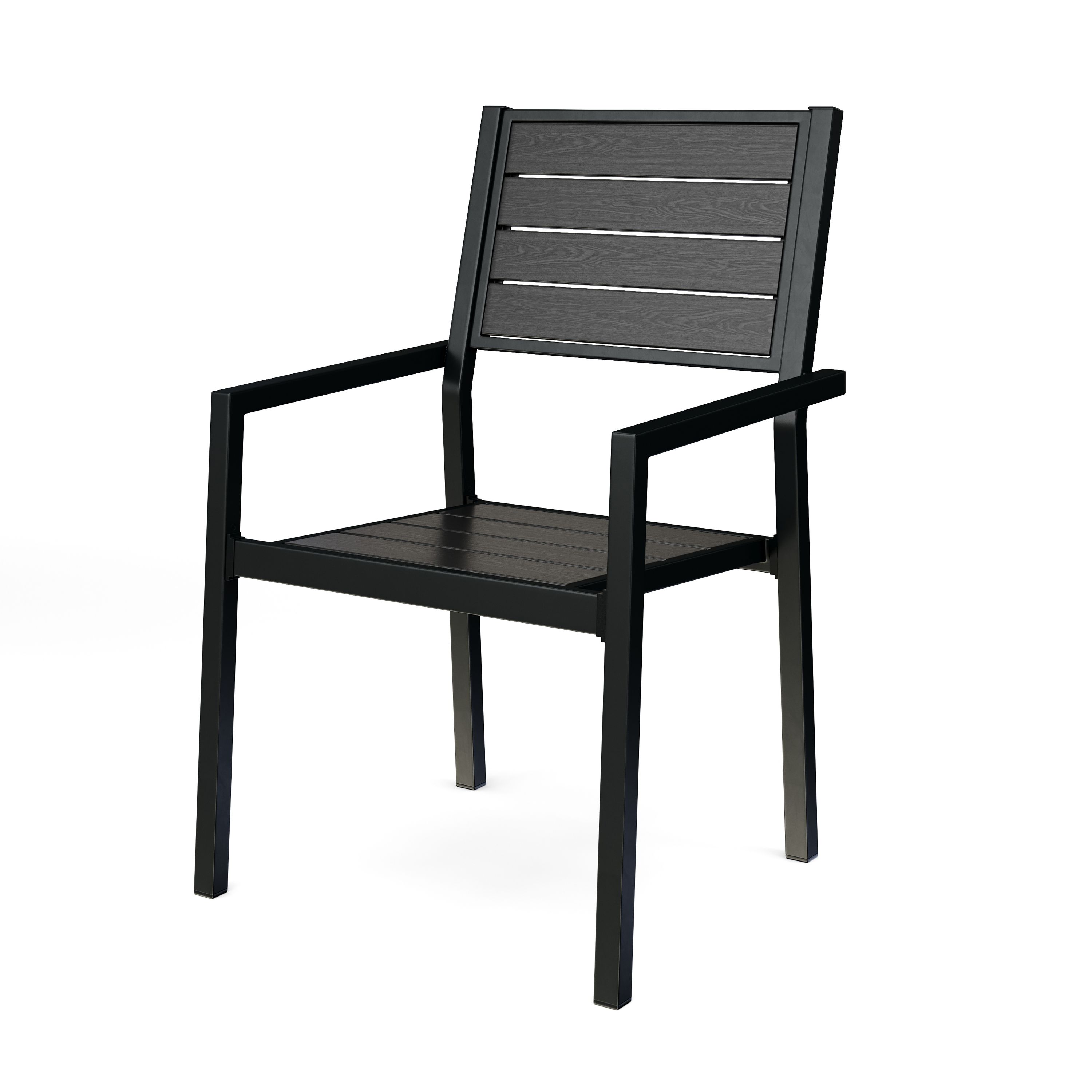 Gartenmöbel Set KAVO 8 Stühle schwarz