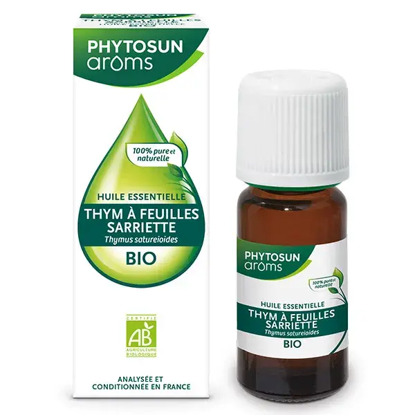 Óleo Essencial Orgânico de Tomilho e Segurelha Phytosun Arôms 10ml