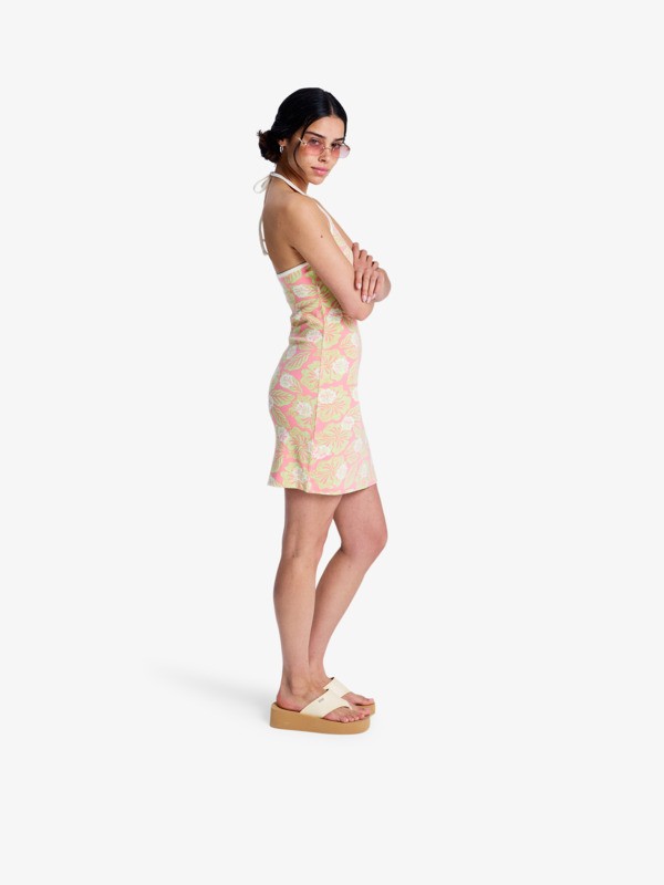 Sunlit Souvenir Robe dos-nu Rose Femme