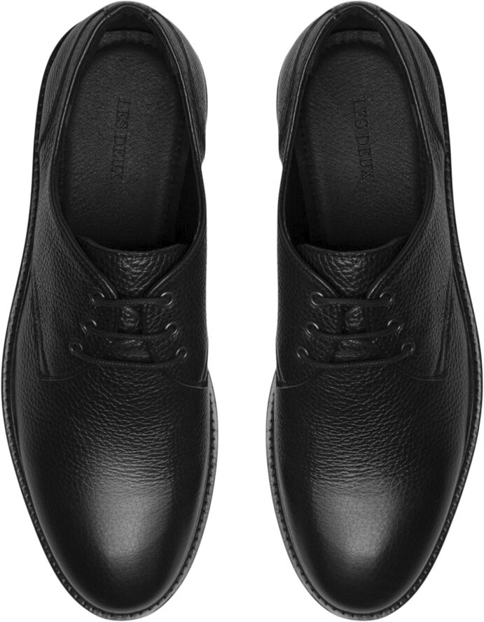 Les Deux Thatcher Grain Derby Shoe Black