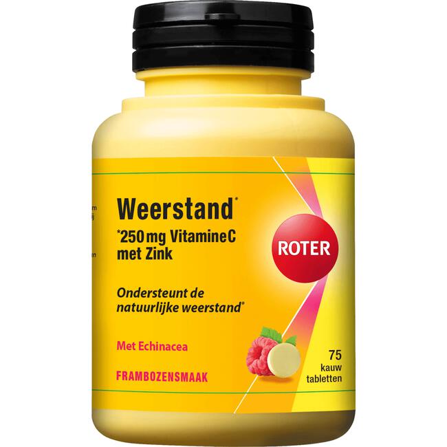 Roter Vitamine C Forte Weerstand Framboos 75 tabletten