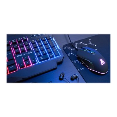 The G-Lab COMBO HELIUM - ensemble de clavier, souris, casque et tapis de souris - Azerty - Français