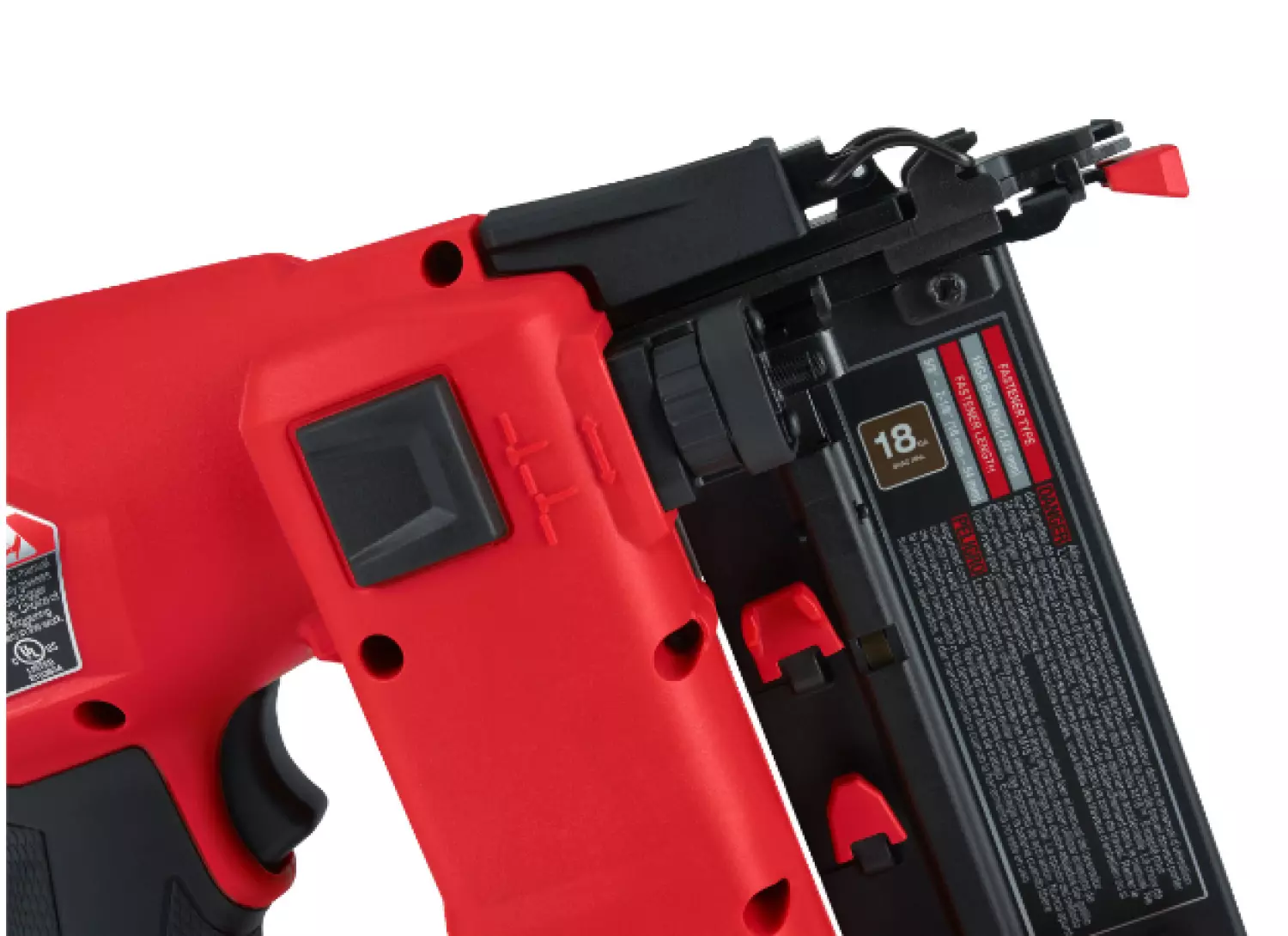 Milwaukee M18 FN18GS-202X 18V Li-ion accu mini brad tacker set (2x 2,0Ah) in HD-box - 18GA recht - 16-54mm