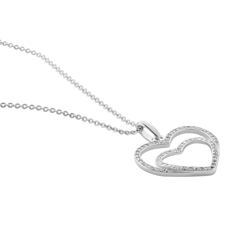 Collier Gasparde Argent Blanc Oxyde De Zirconium