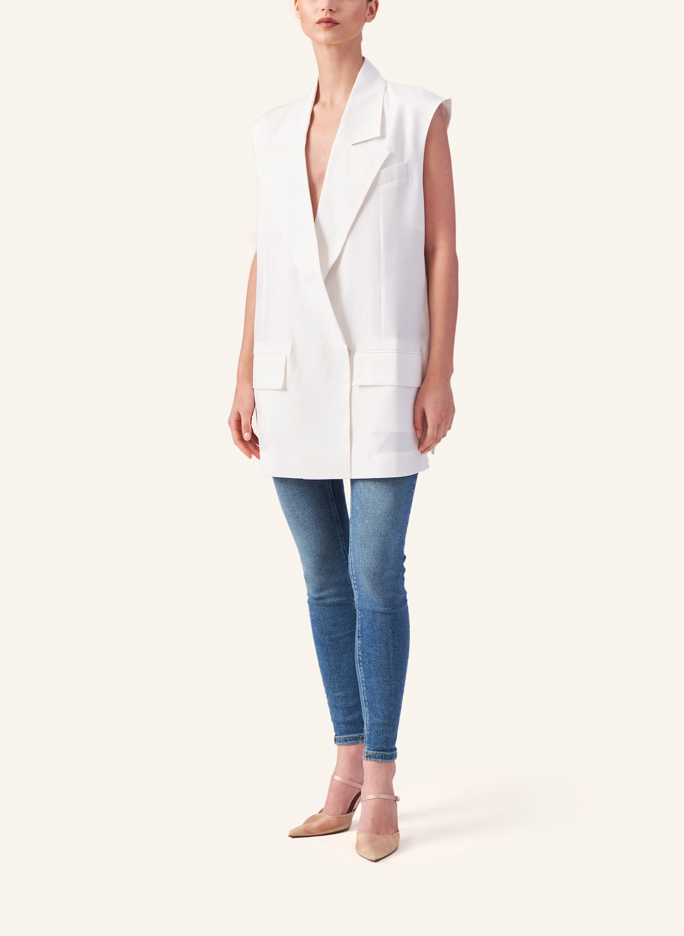Helene Galwas Oversized-Weste aus festem Lyocell IVY