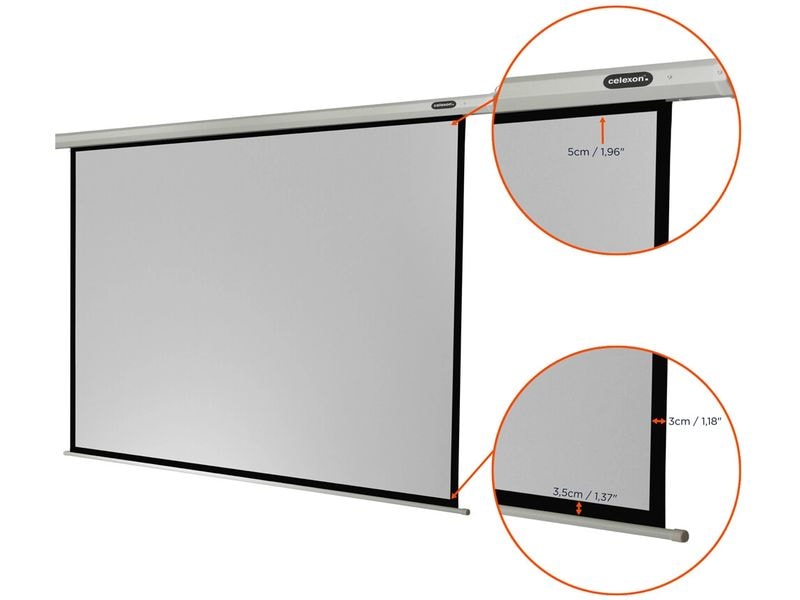 Celexon Motorleinwand Eco 160x120cm 4:3 Leinwand Motor Economy 160 x 120 cm