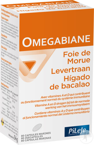 PiLeJe Omegabiane Foie De Morue 80 Capsules Marines