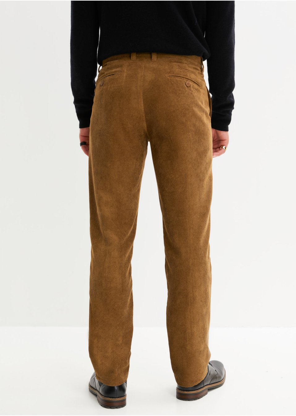 Pantalon chino en velours côtelé Regular Fit, Straight