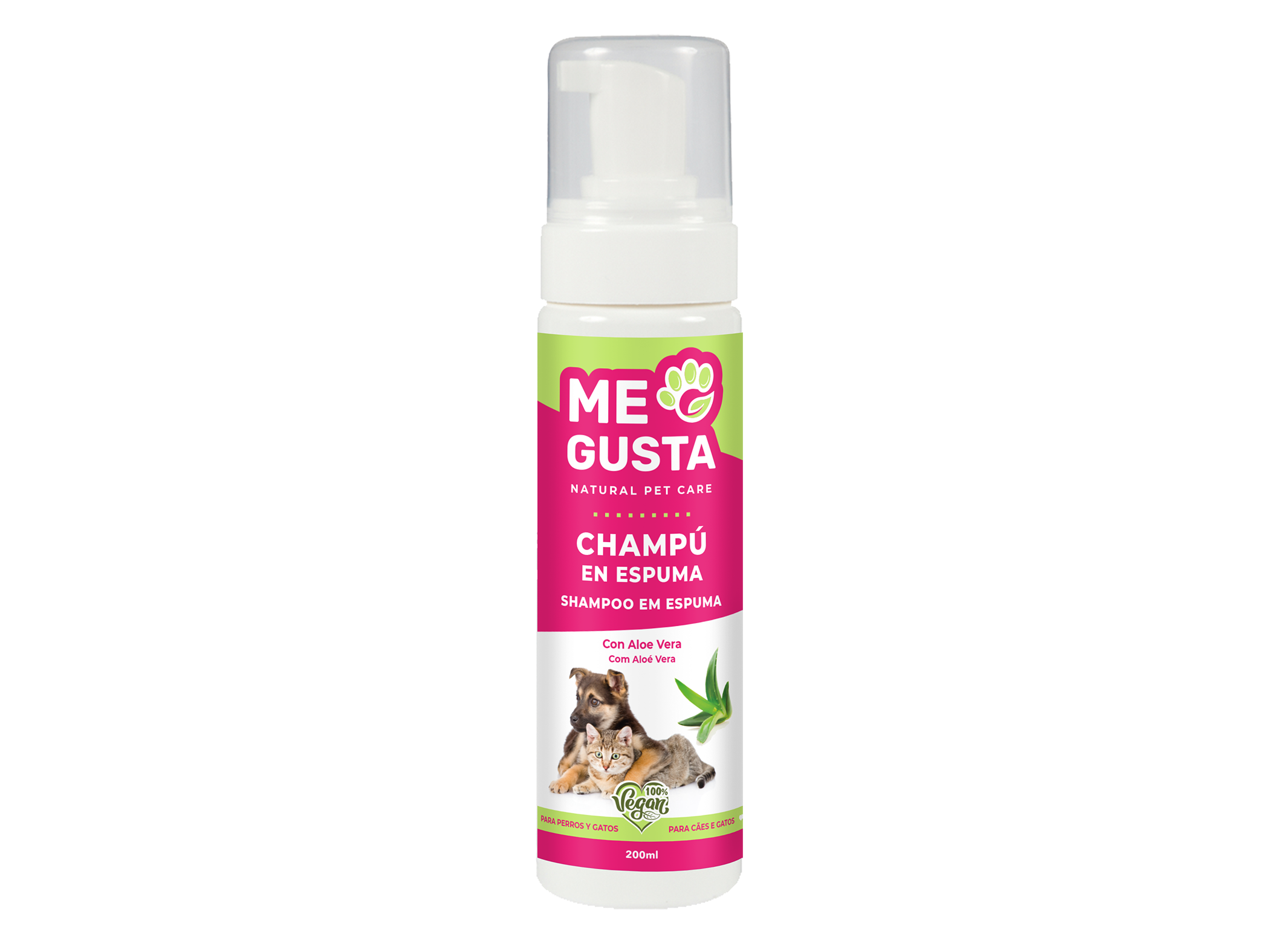 CHAMPÔ EM ESPUMA ME GUSTA PARA ANIMAIS 200ML