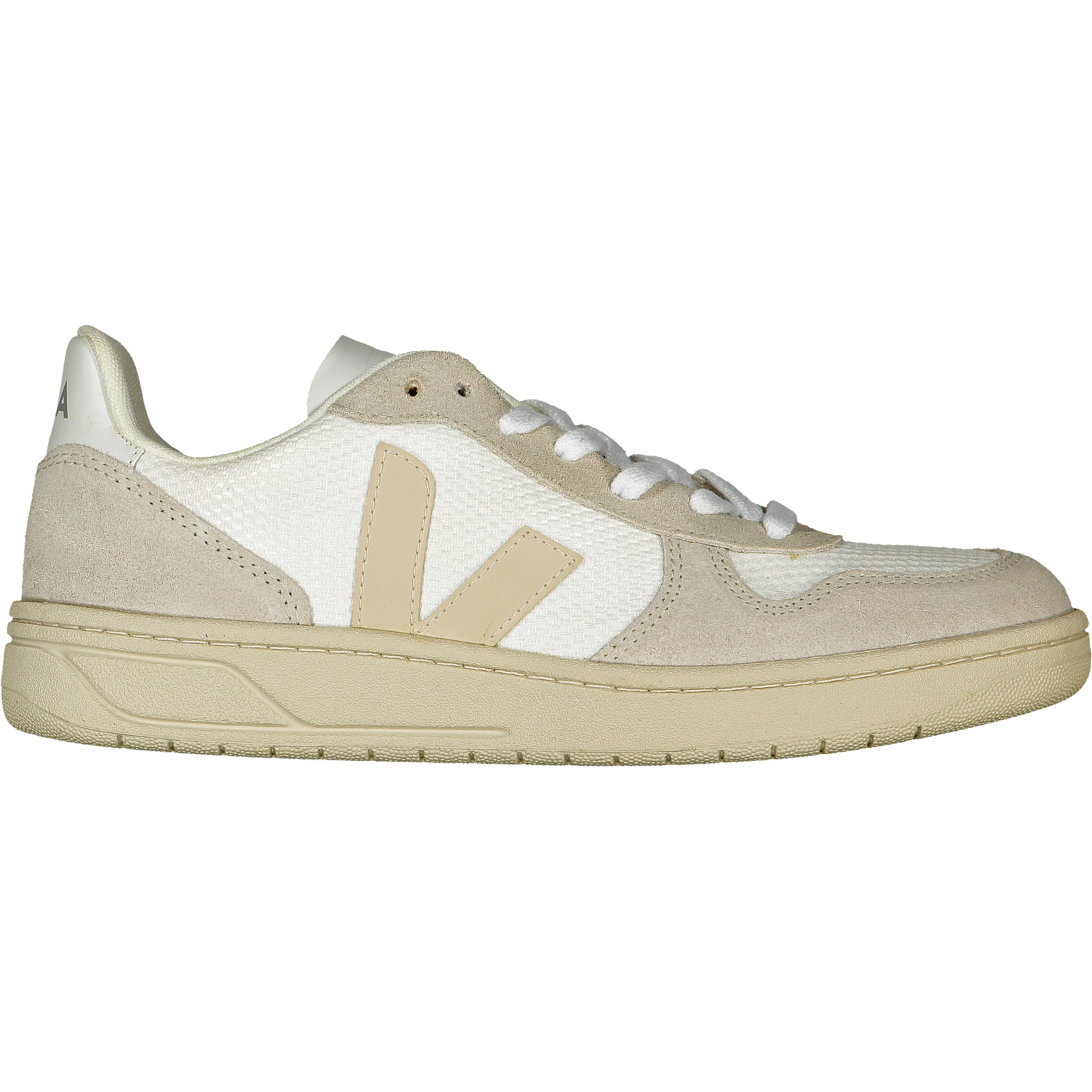 Veja V-10 weiss-beige 37
