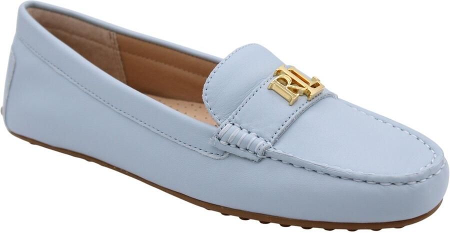 LAUREN RALPH LAUREN Loafers Dames Barnsbury Flats Driver Maat: 41 Materiaal: Leer Kleur: Blauw