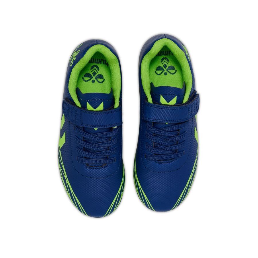 Hummel Chaussures de football Top Star FG - Bleu Marine/Vert Enfant