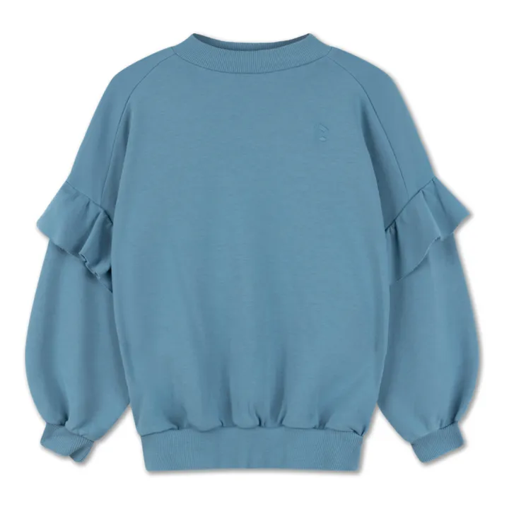 Repose AMS Sweat Coton Bio Volant | Bleu