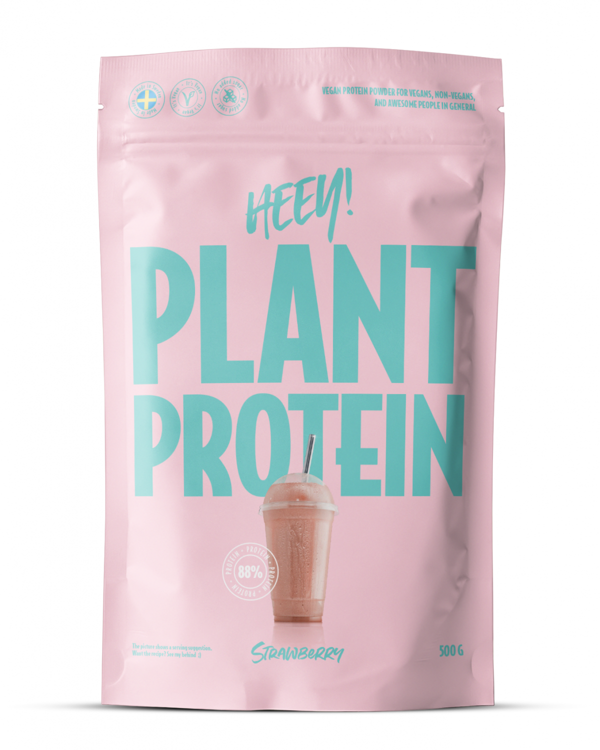 Heey! Vegan Plant Protein Strawberry 500g