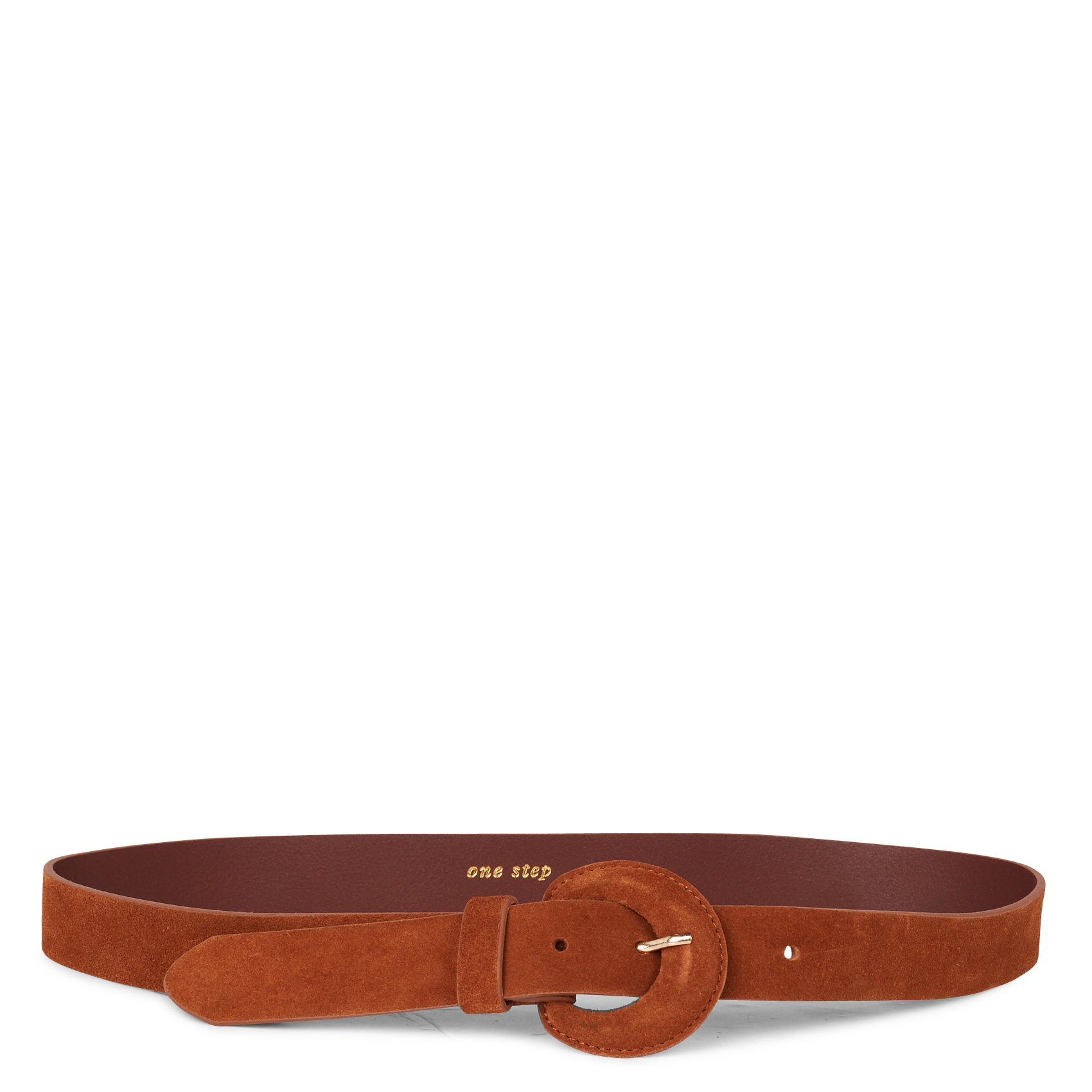 Ceinture en cuir à boucle| Marron