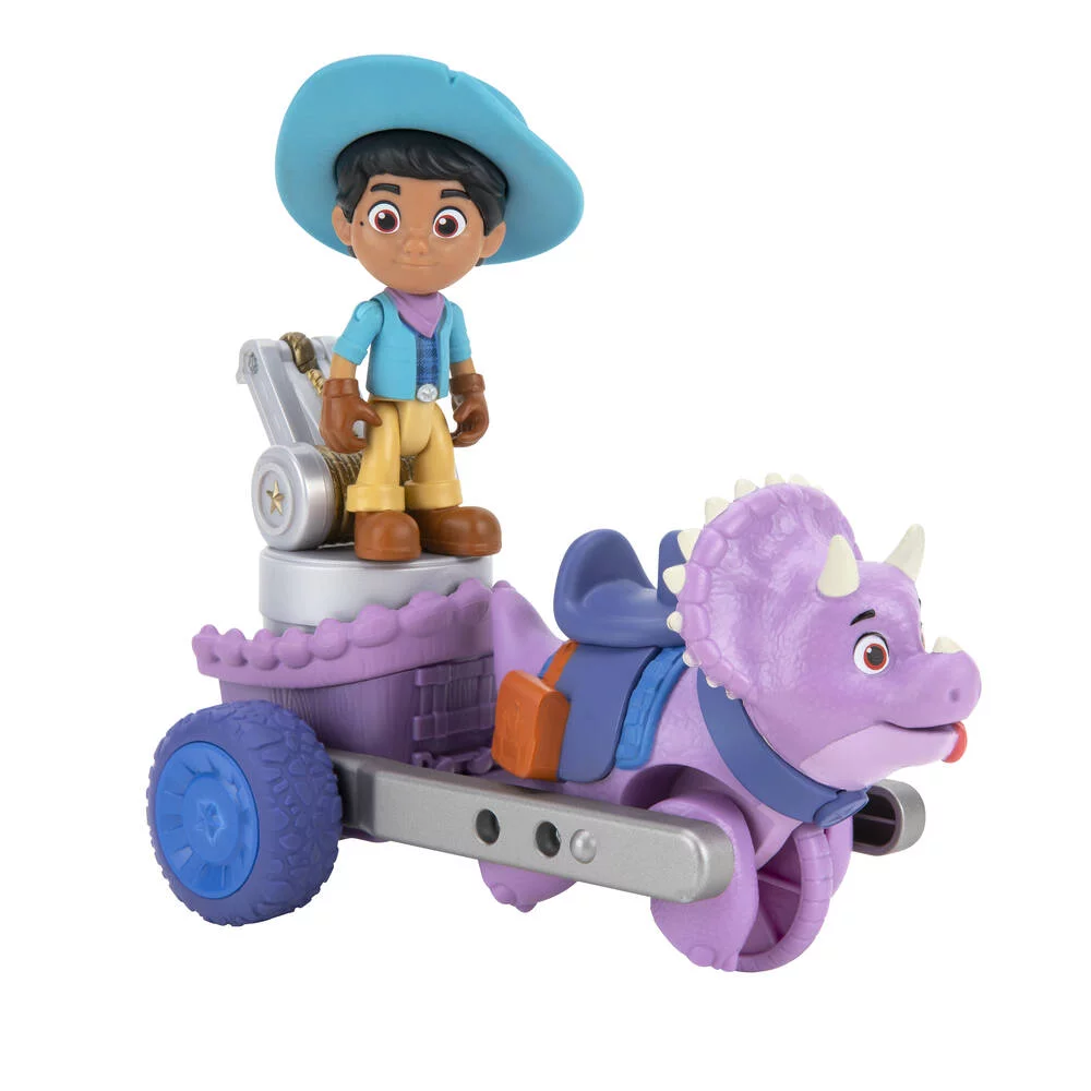 DINO RANCH - 1 FIGURINE ET VEHICULE DINO