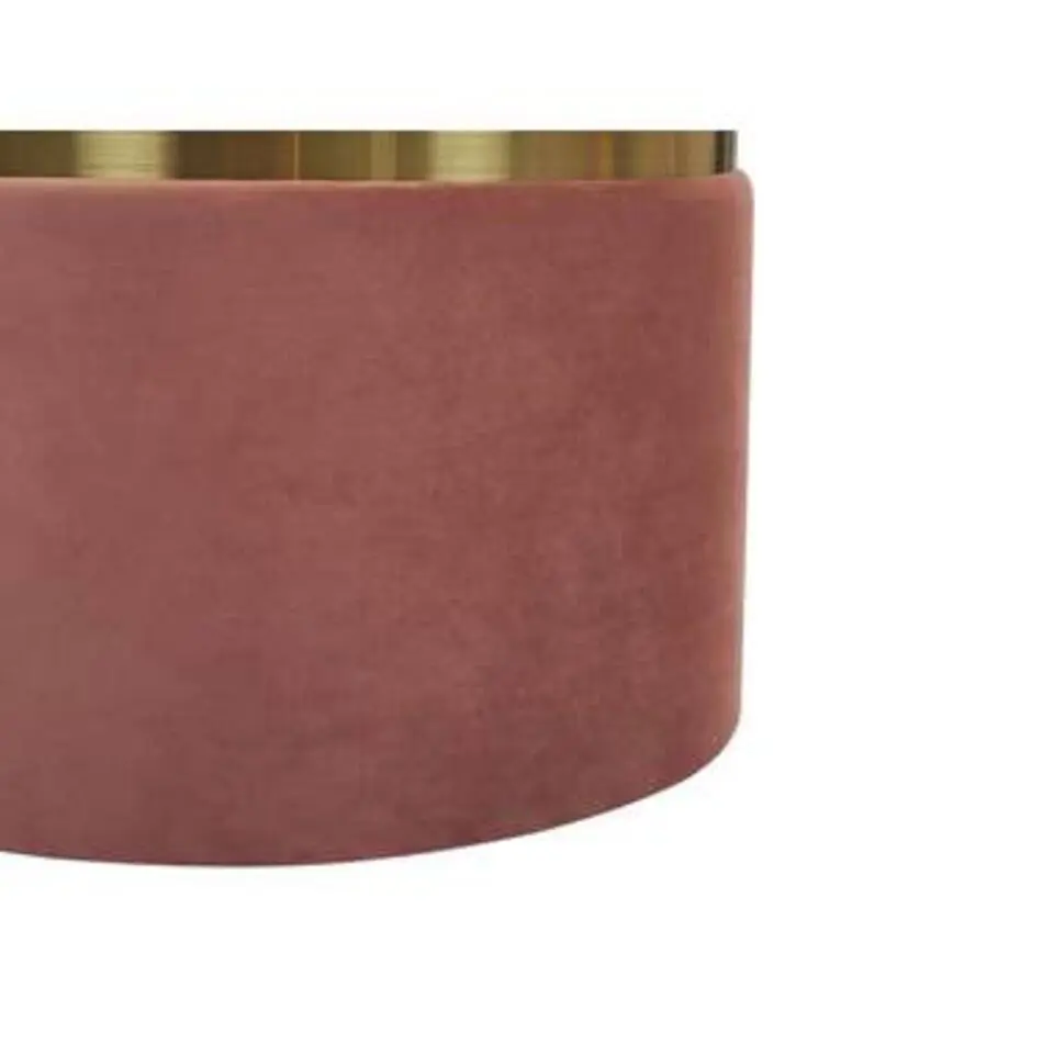 WICHITA - Poef - Roze - 36/31 cm - Fluweel