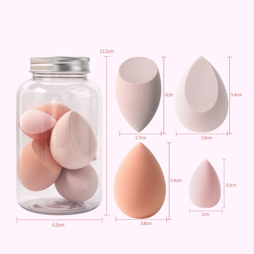 (7er Set) Make Up Beauty Blender Weiche Kosmetikschwämme in Verschiedenen Grössen - Rosa