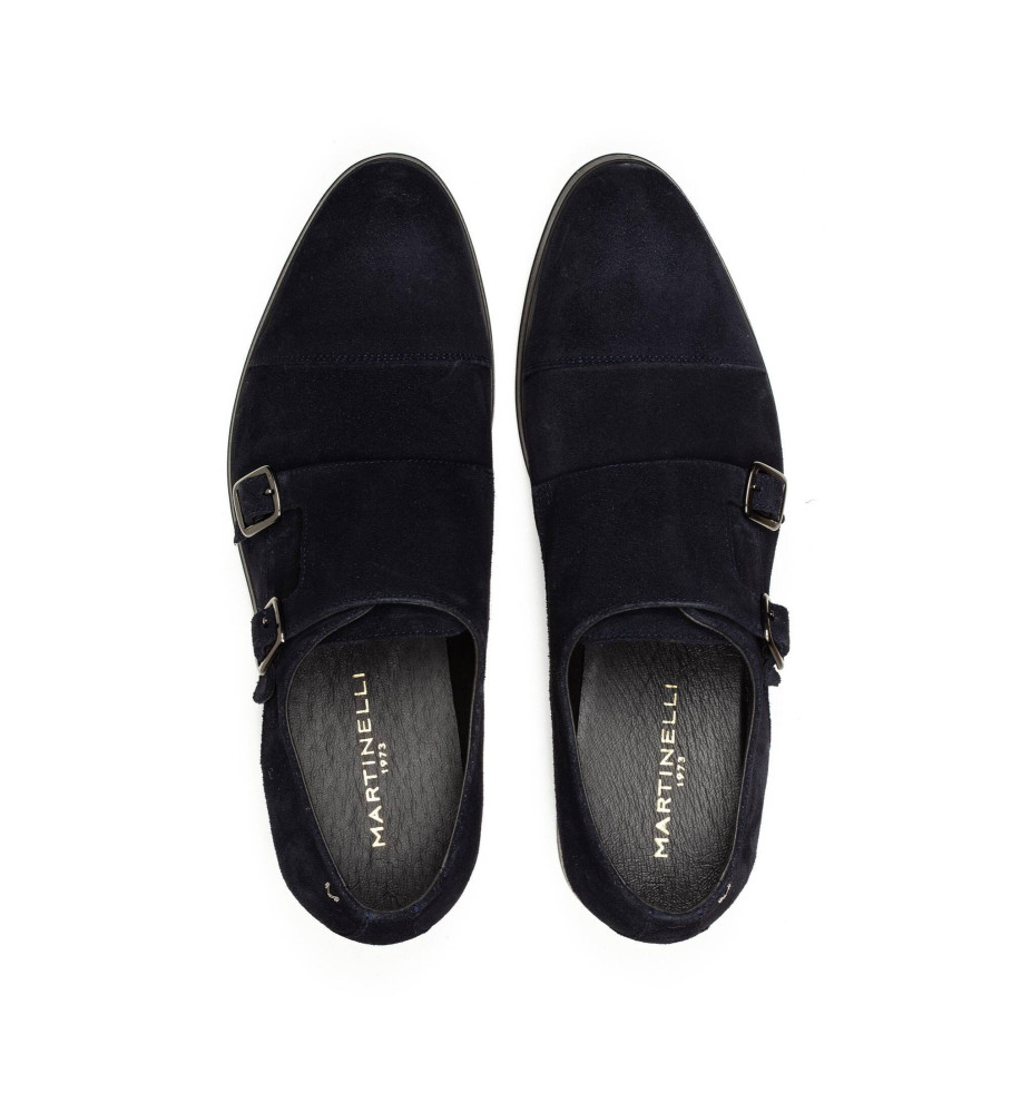 Sapatos Martinelli Empire em couro azul marinho