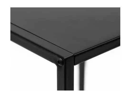Table d'appoint FILAR carré en métal - 45x45 cm - Noir