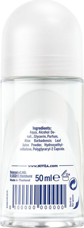 Nivea Deodorant Roller Naturally Good Aloe Vera - 50 ml
