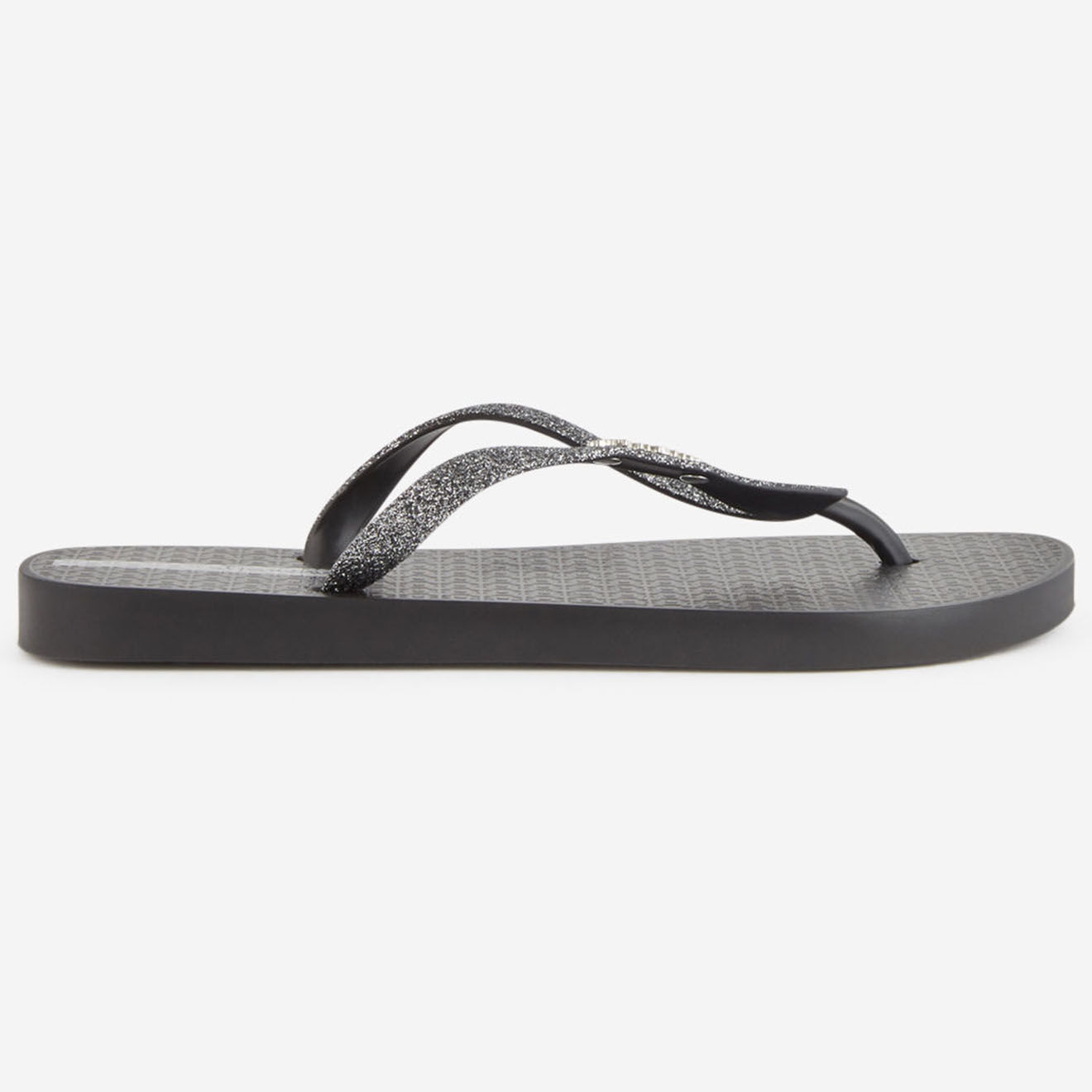 Ipanema Tongs Lolita en matière recyclée gris anthracite