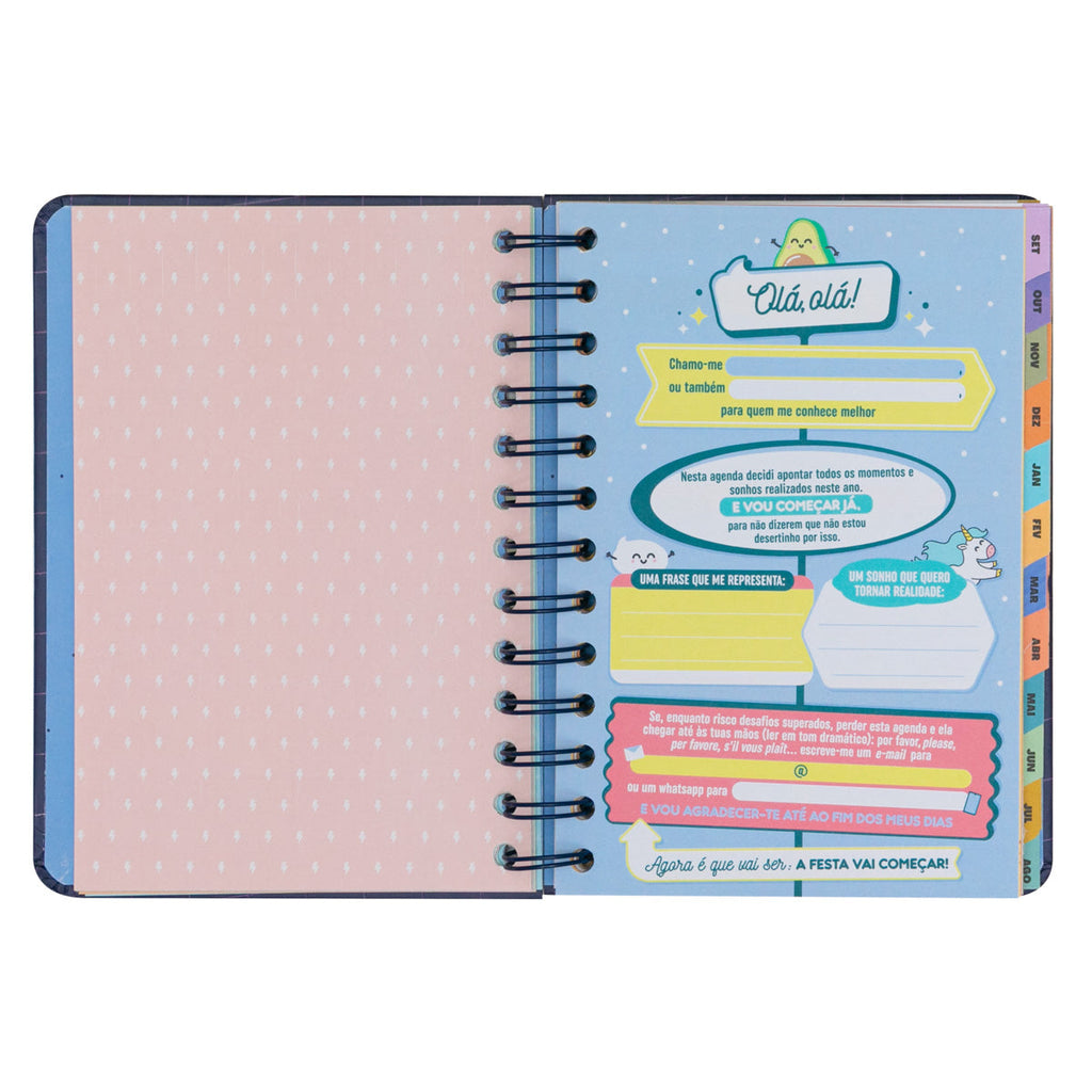 Agenda Wonder 24/25 Semanal Pequena - Planos que Prometem e Sonhos que Acontecem