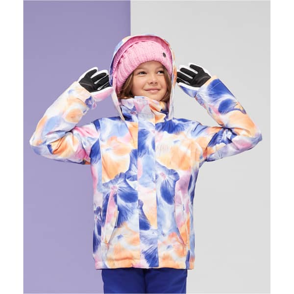 Veste de ski ROXY JETTY GIRL JK SNJT BRIGHT WHITE PANSY PANSY RG