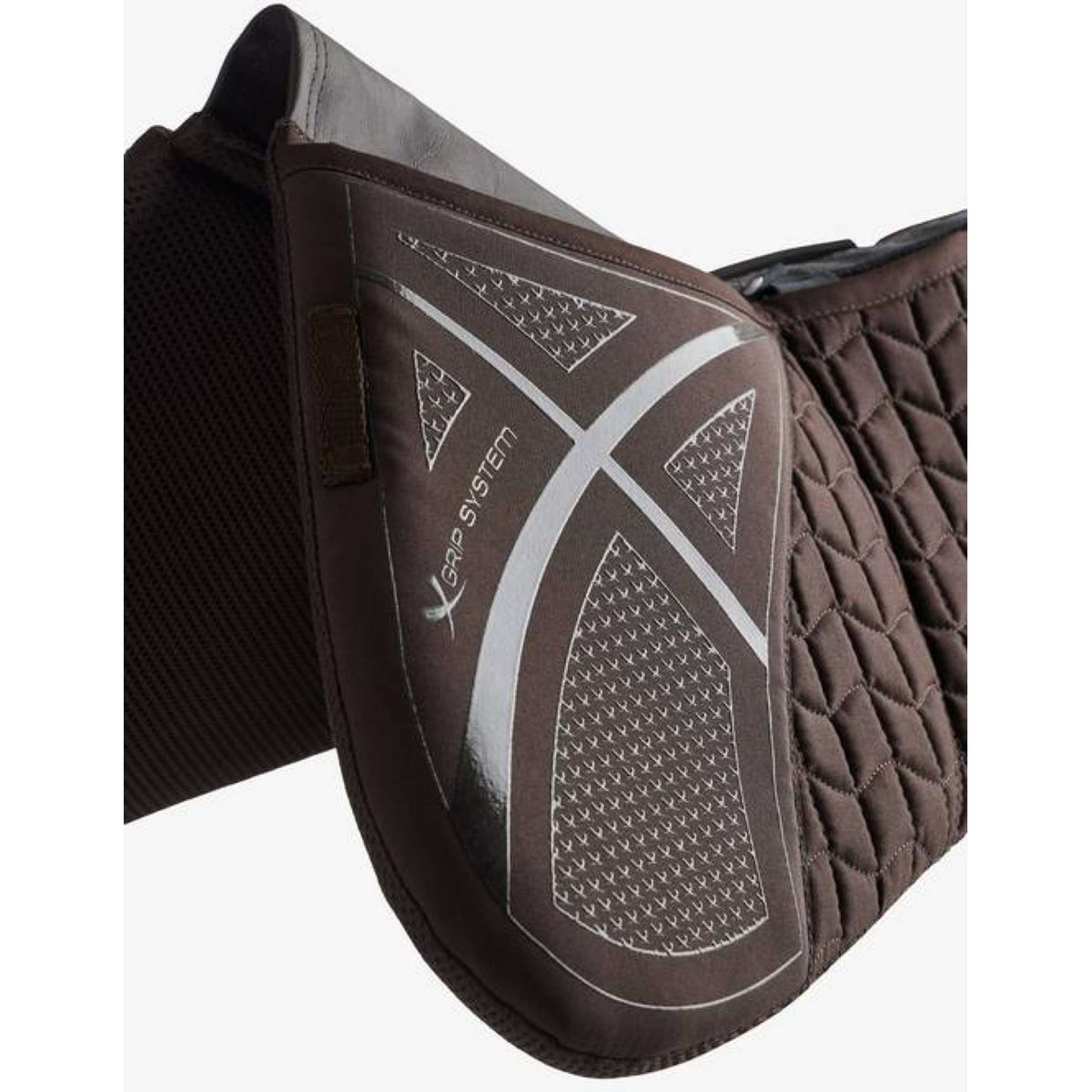 LeMieux Zadelonderlegger Prosorb 3 pocket Quilted Bruin