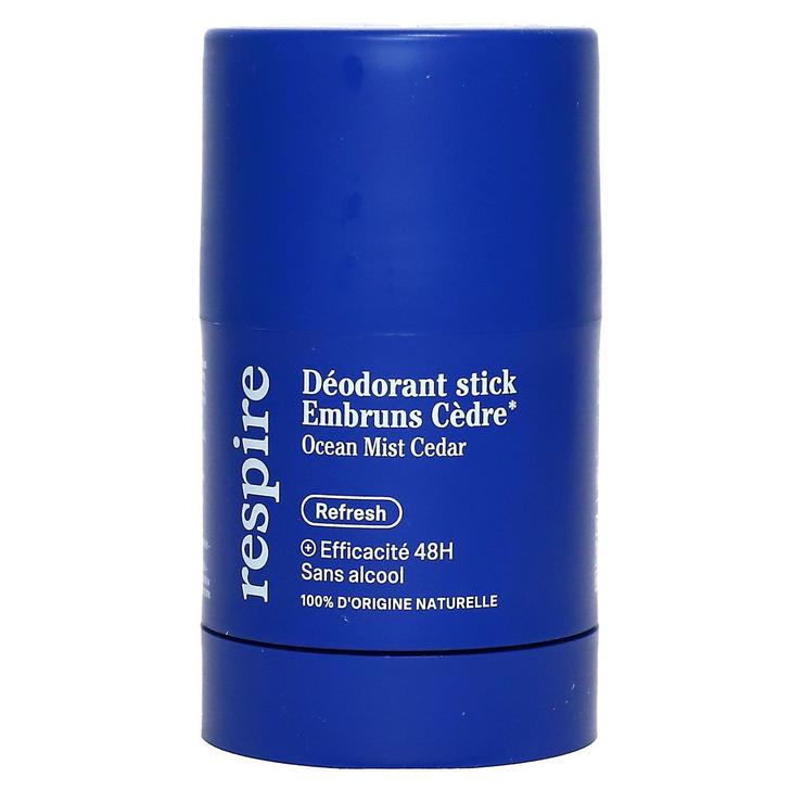 Refresh deodorant stick embruns cèdre 48h sans alcool 50g
