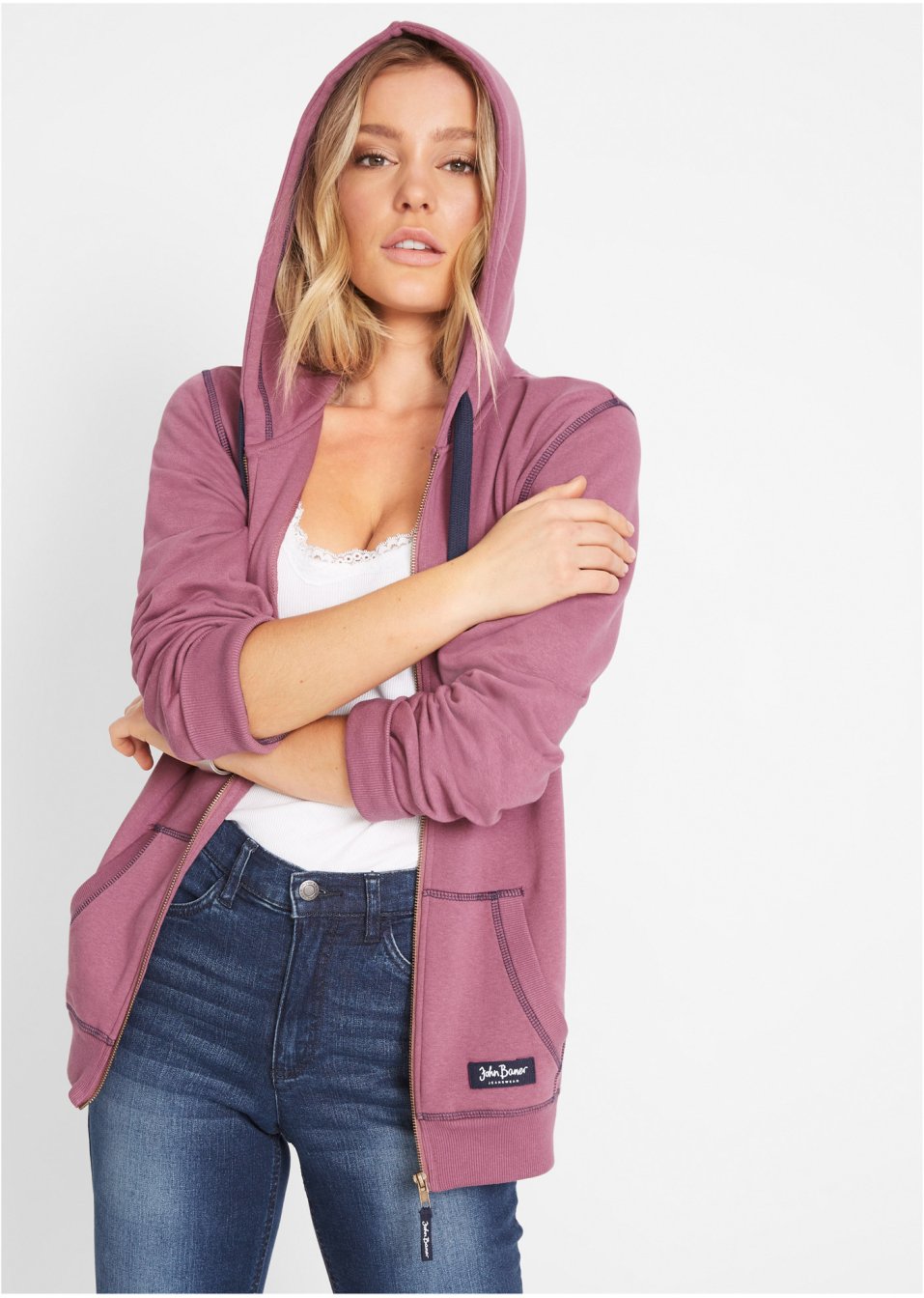 Sweatvest met capuchon