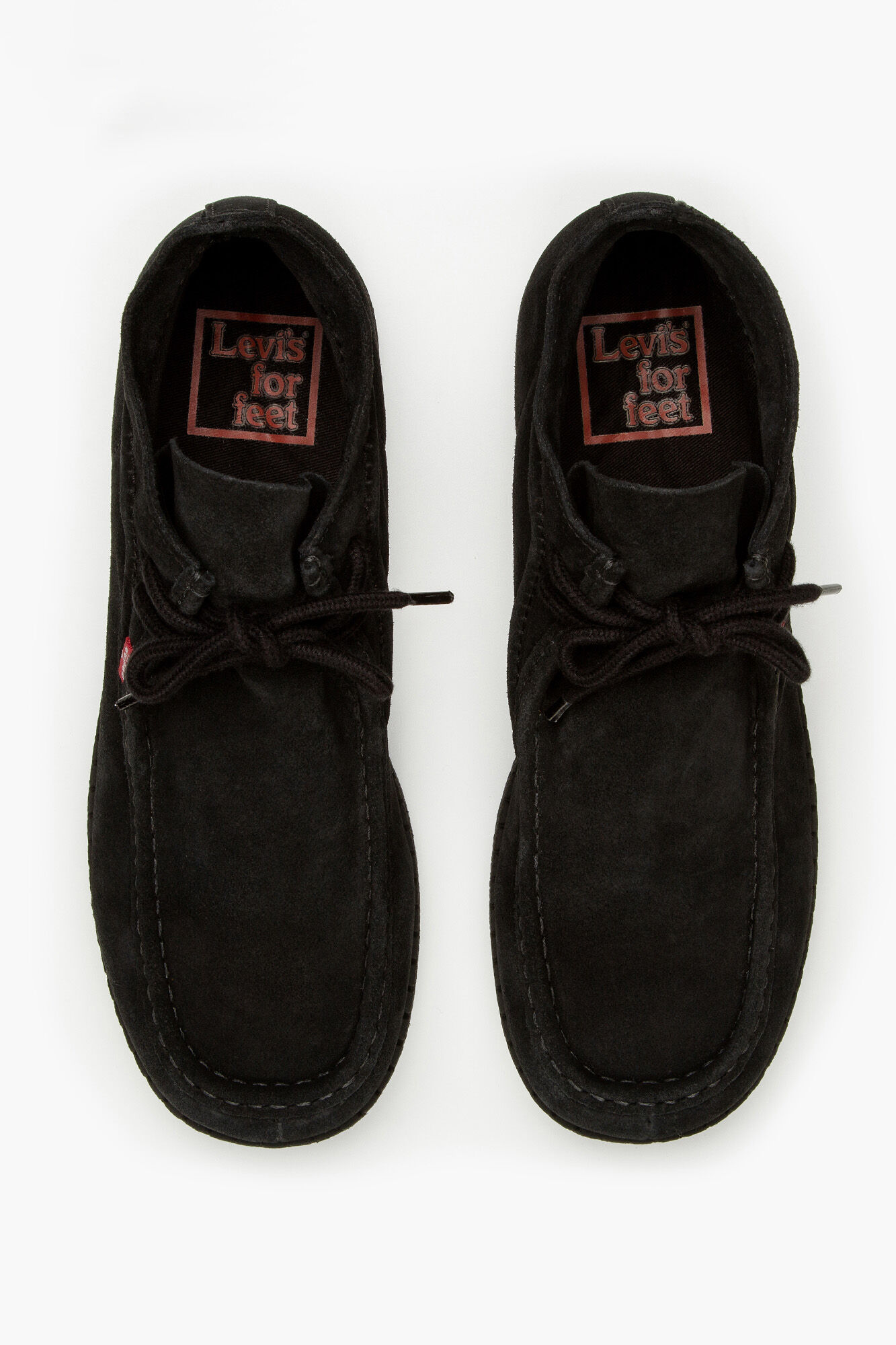 Botas de couro RVN com aba vermelha