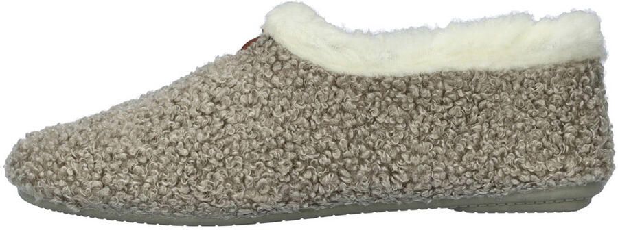 Nelson Home teddy pantoffels grijs