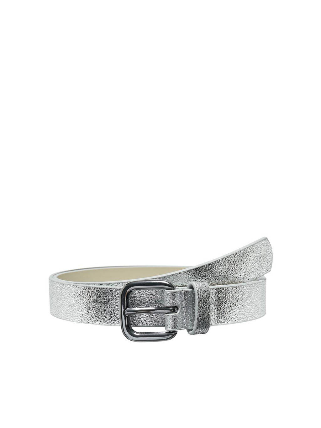 ONLY imitatieleren riem KOGMADELINE zilver