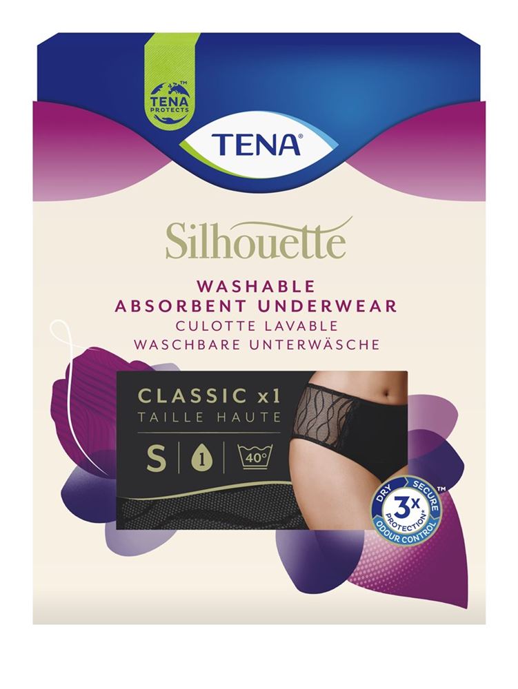 TENA Silhouette Classic Washable Underwear S schwarz 1 Stk