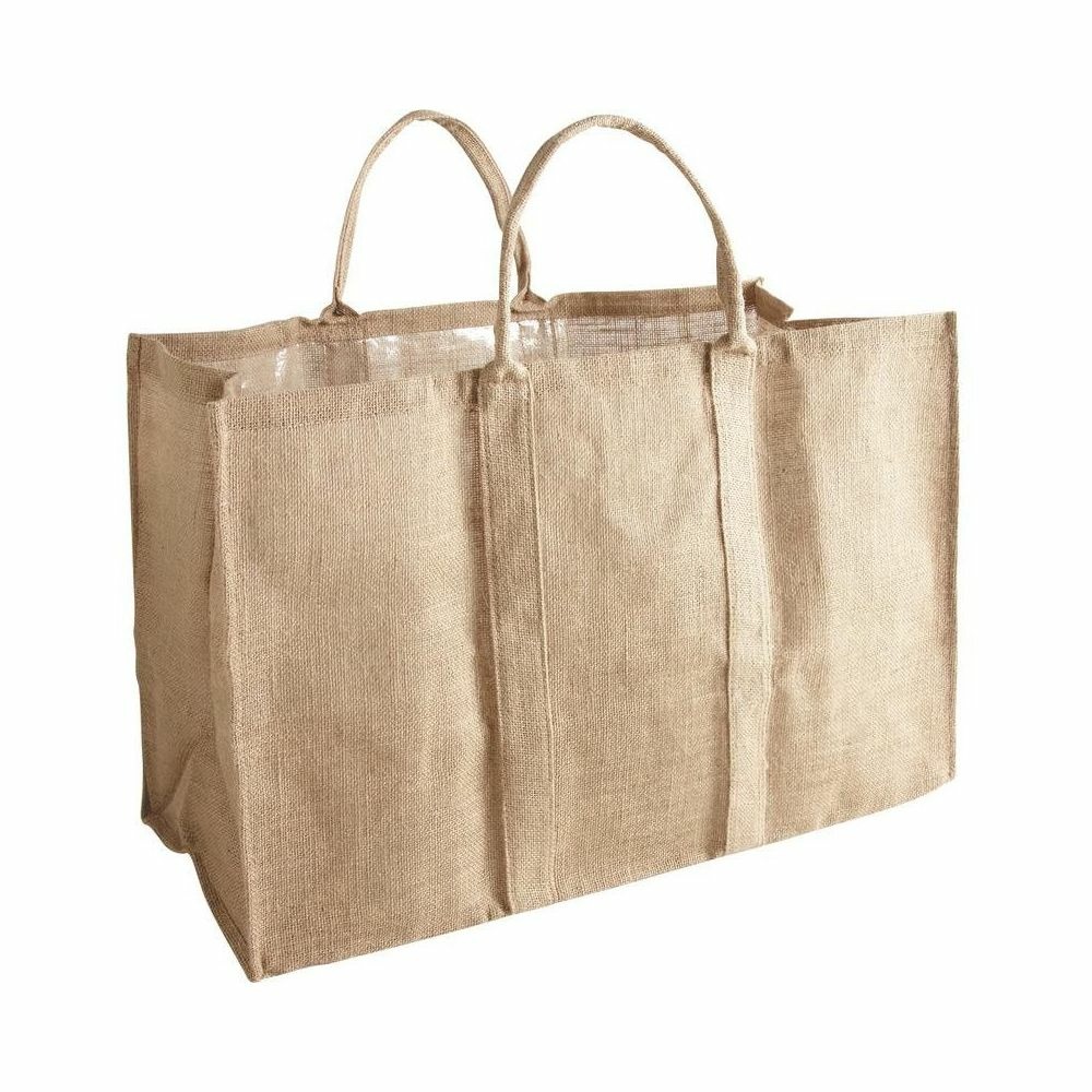 Sac à bûches en jute