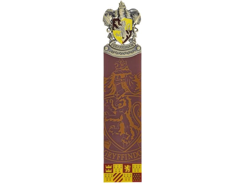 The Noble Collection Gryffindor Lesezeichen Gelb/Rot Bookmark mit «Harry-Potter» Wappen