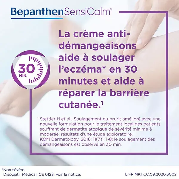 Creme anti-coceira Bepanthen Sensicalm para eczema 20g