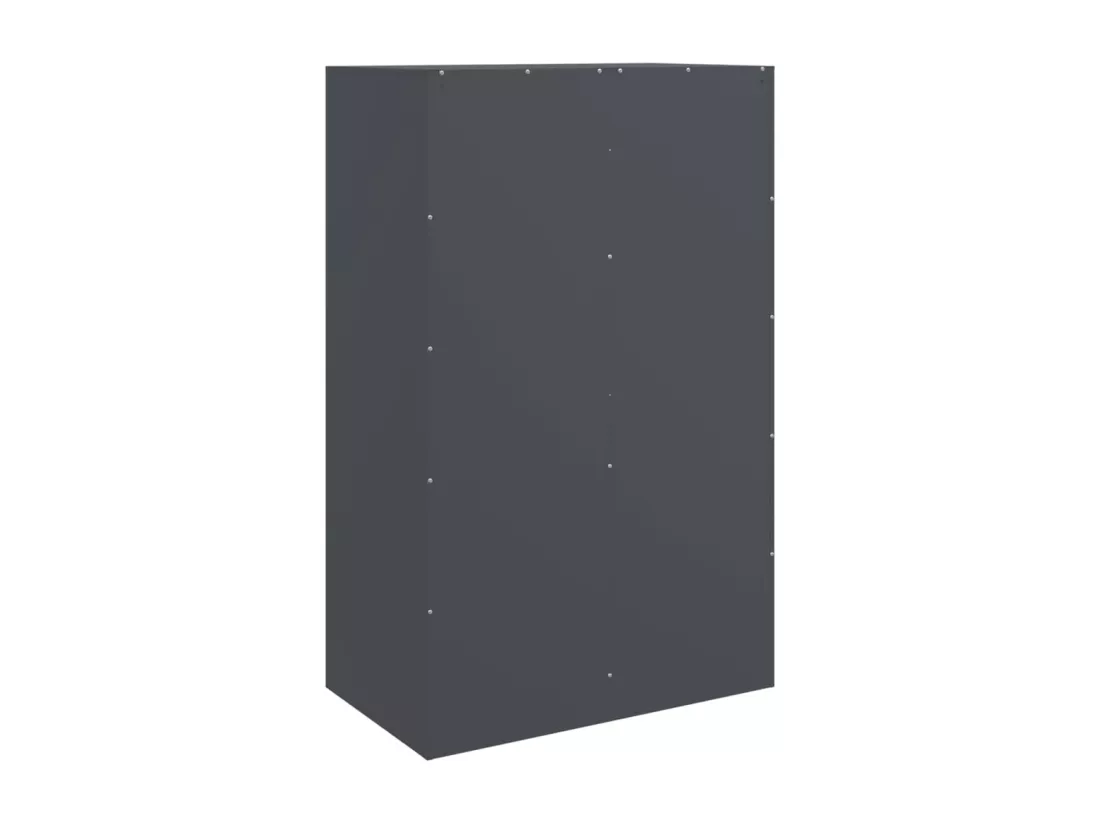 Buffet anthracite 67x39x107 cm acier