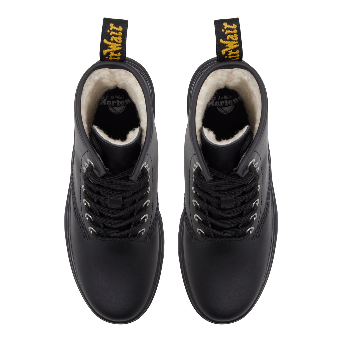 DR. MARTENS-Zavala_fl-Bottillon de combat - Semelle tracteur - Noir