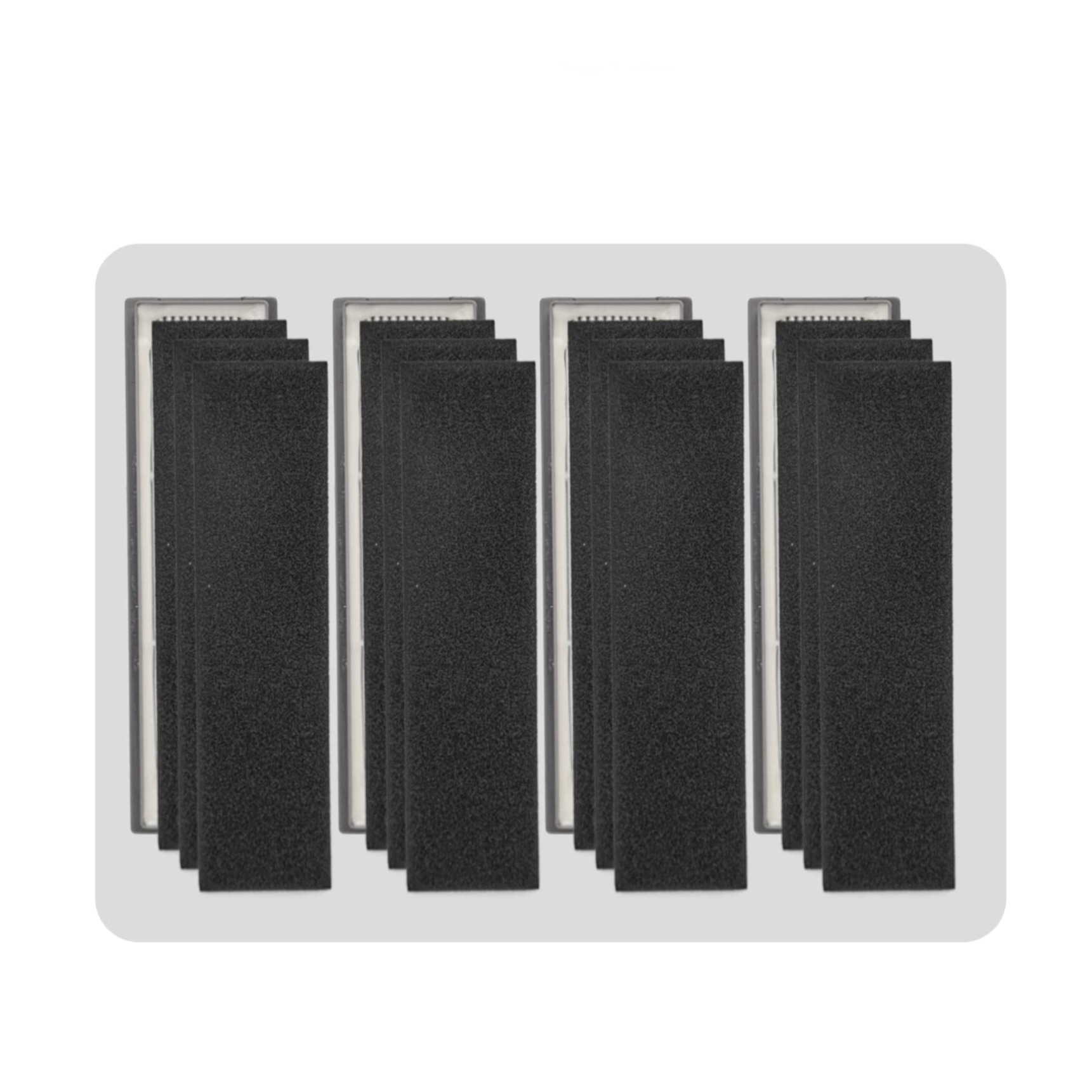 (24-tlg. Set) Ersatz Seiten Bürsten / Hepa Filter / Reinigungs Pads Werkzeug Kit für Ecovacs Deebot Staubsauger Roboter T9 Aivi