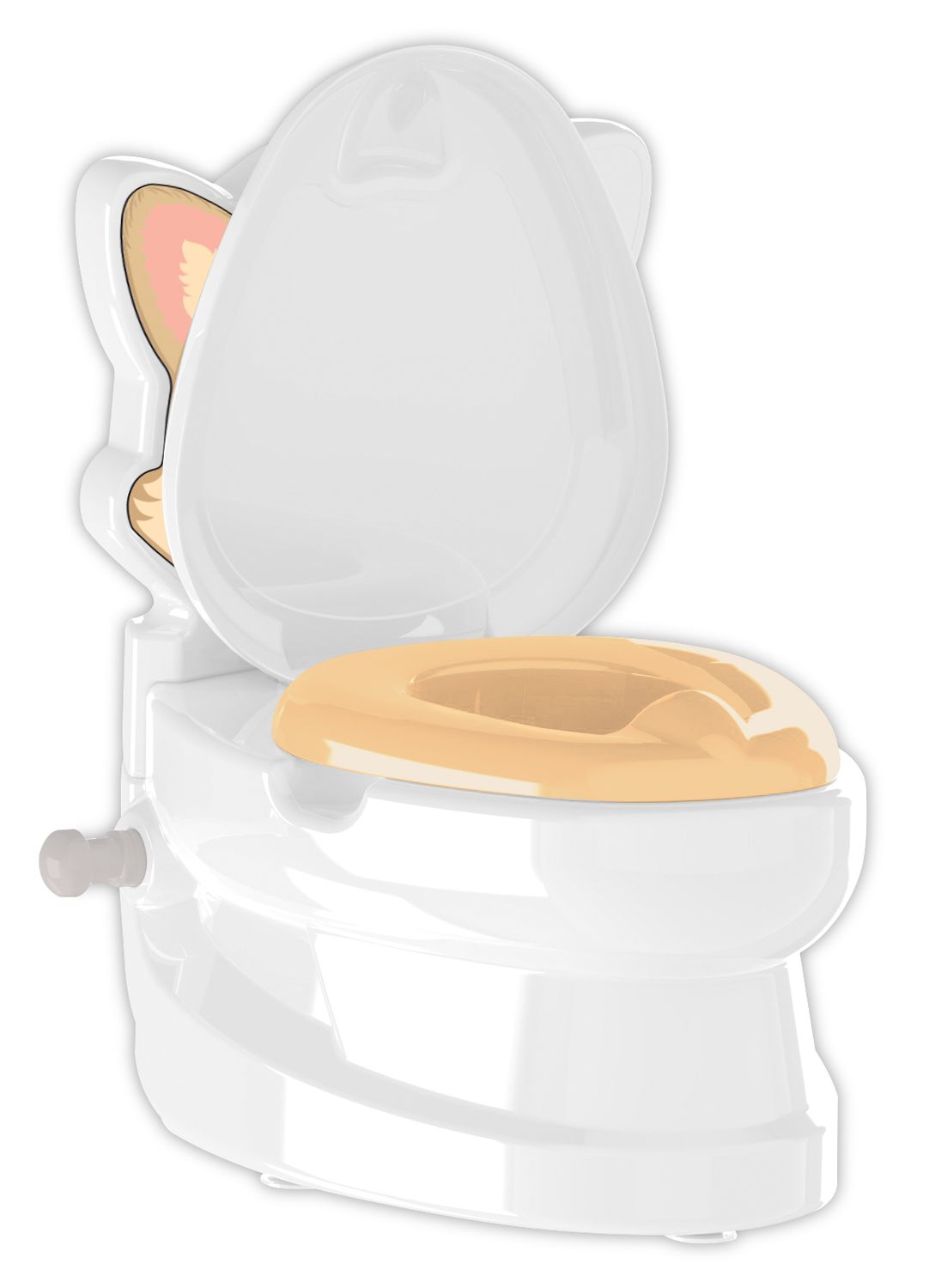 Pilsan Töpfchen Kitty 07563 Toilettenpapierhalter, Musik Licht Behälter bis 25kg weiß