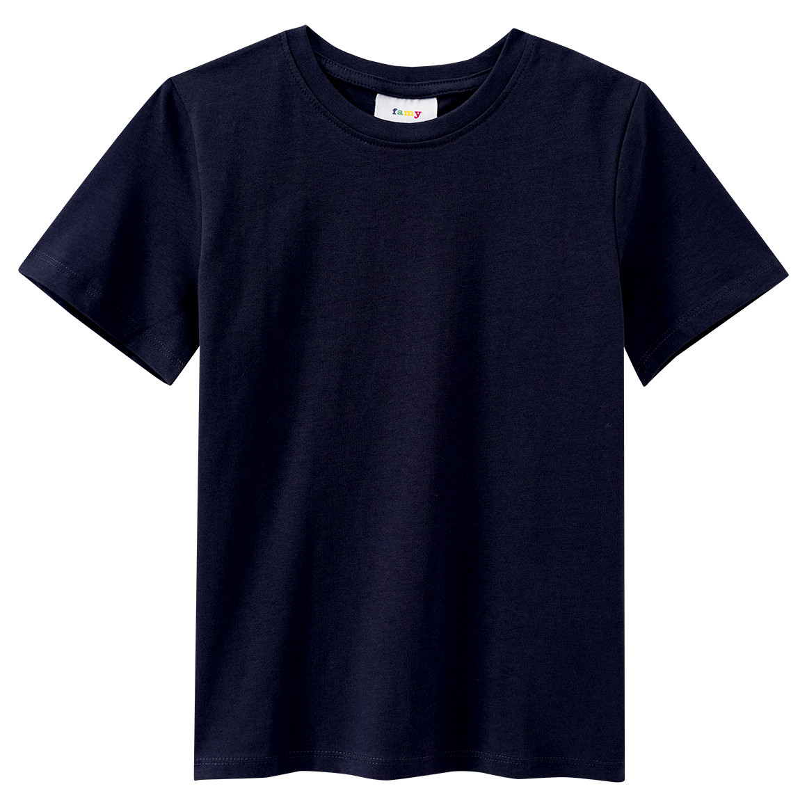 Famy 3 Jungen T-Shirts im Basic-Look dunkelblau / weiss / grau