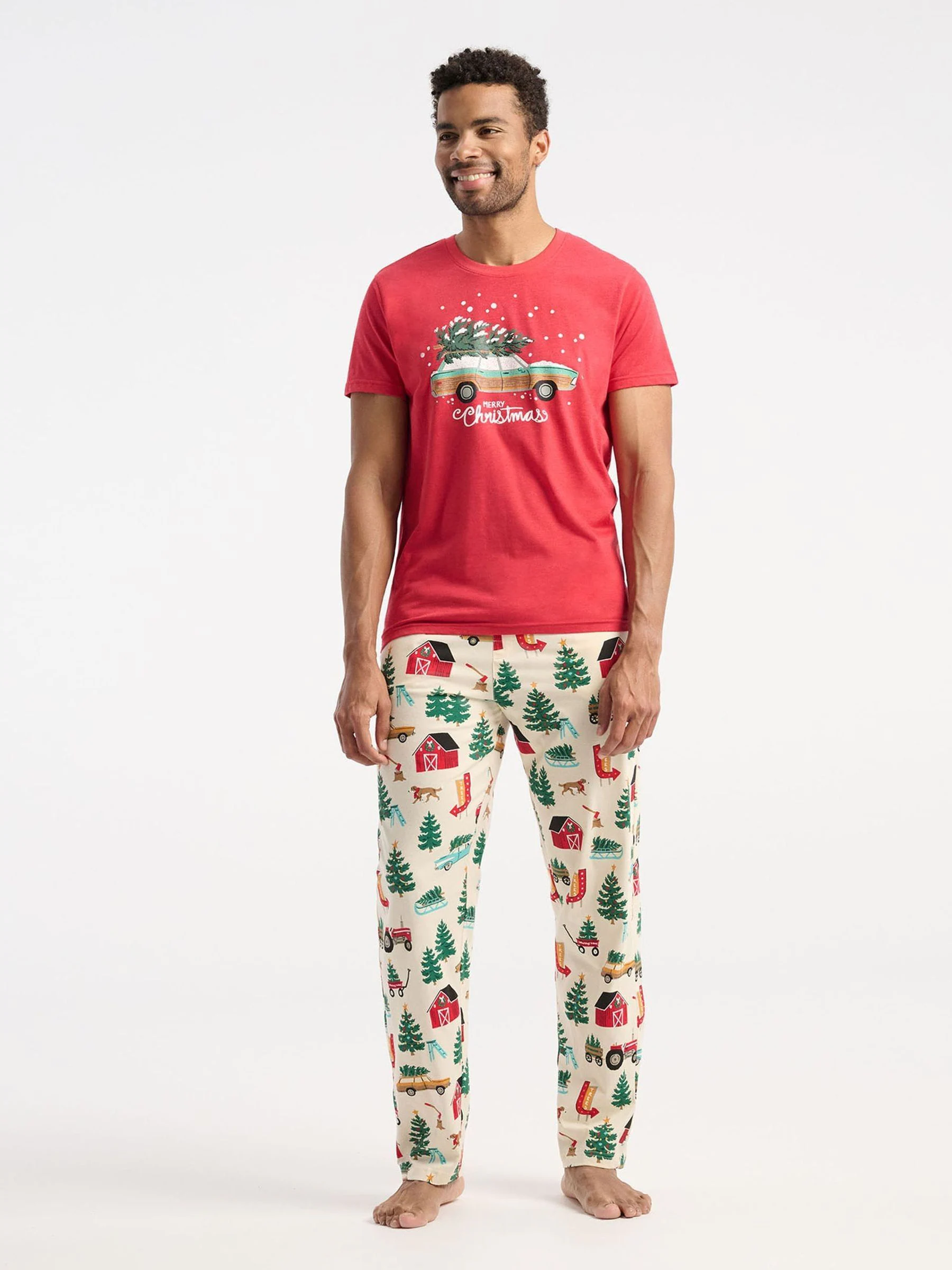 Hatley Red Merry Christmas Pyjama Top