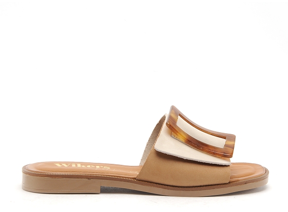 Wikers mules et sabots plats femme h34513 marron