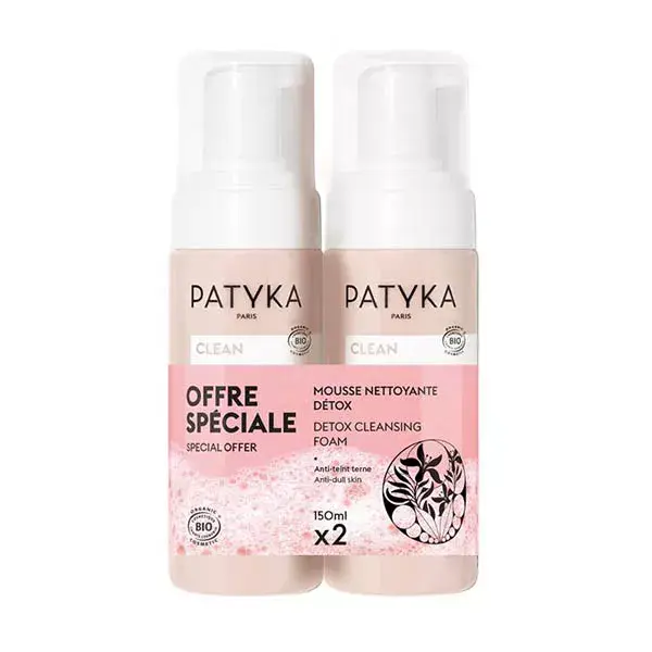 Mousse de limpeza desintoxicante Patyka Duo