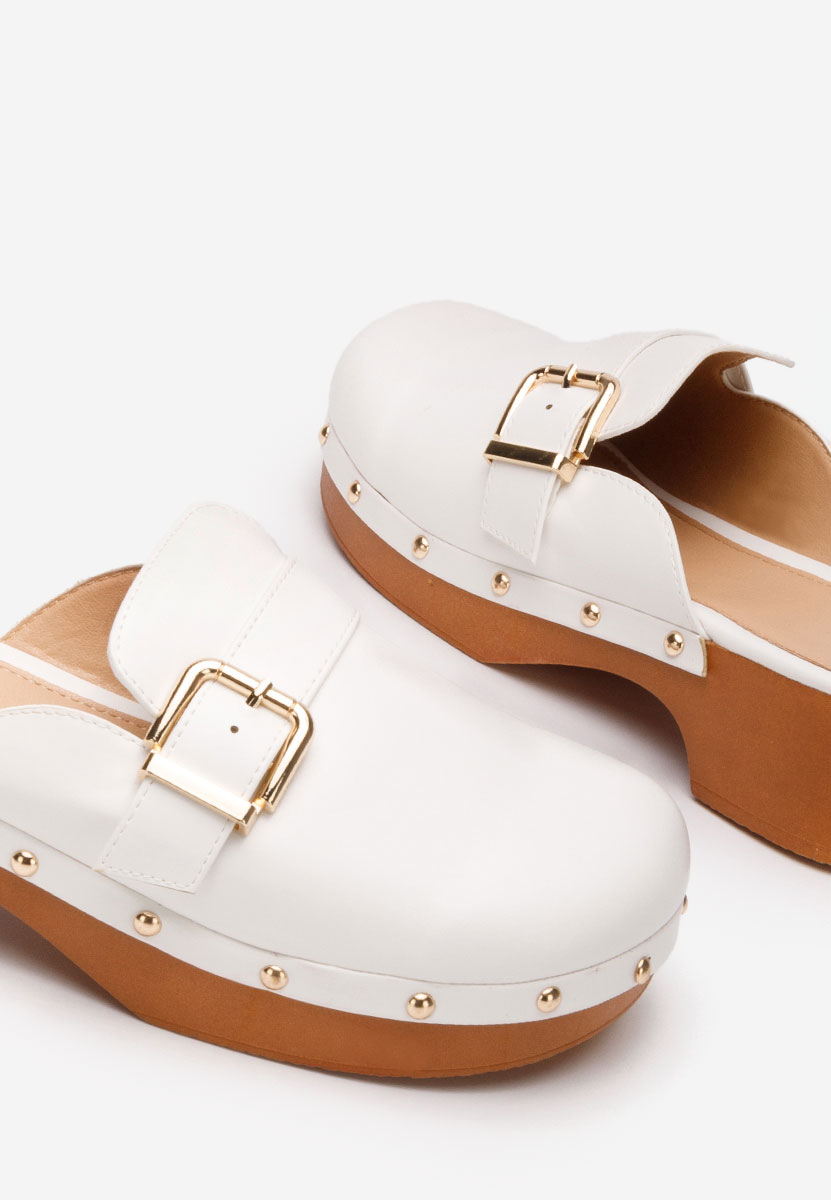 Sabots femme blancs Advika