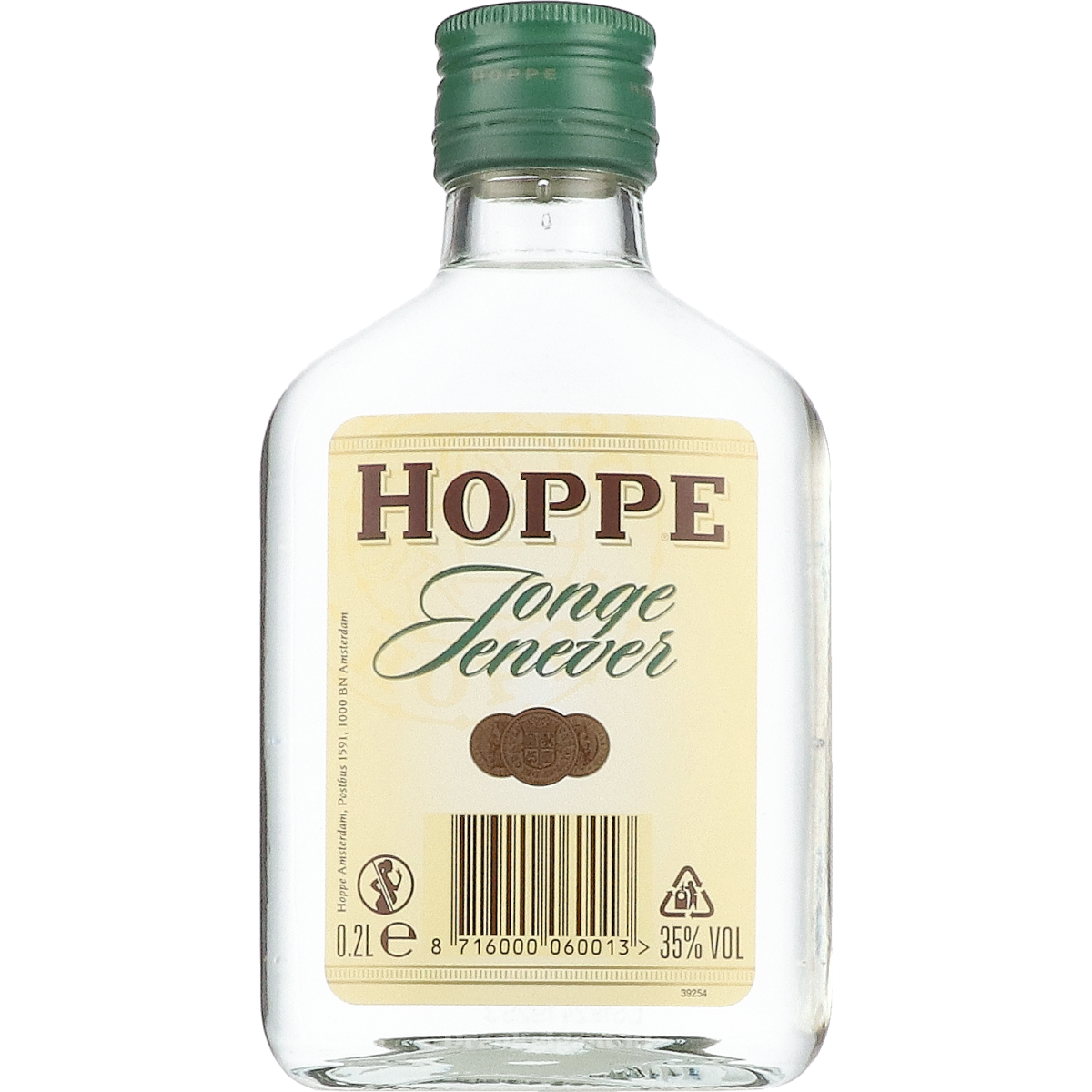 Hoppe Jonge Jenever zakflacon 20 cl