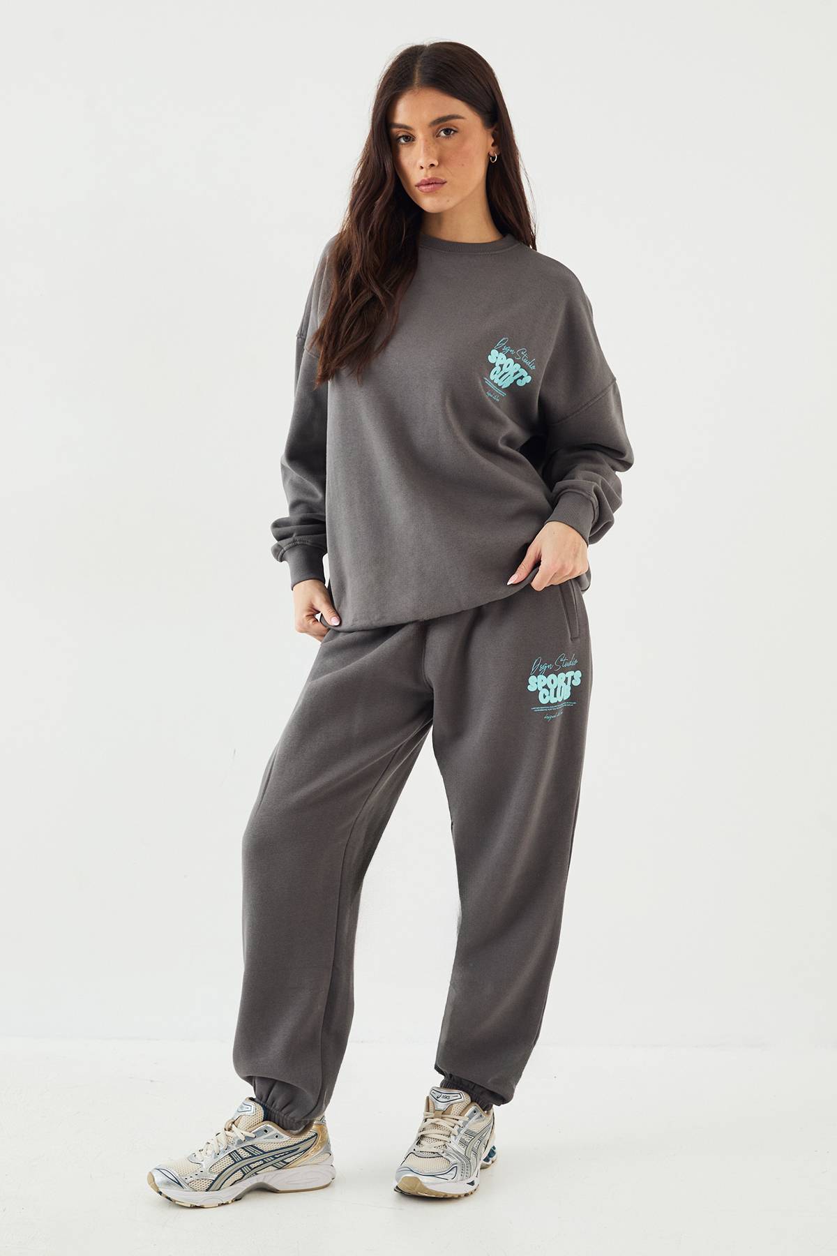 Jogging Oversize à Revers DSGN Studio Sports Bubble Slogan
